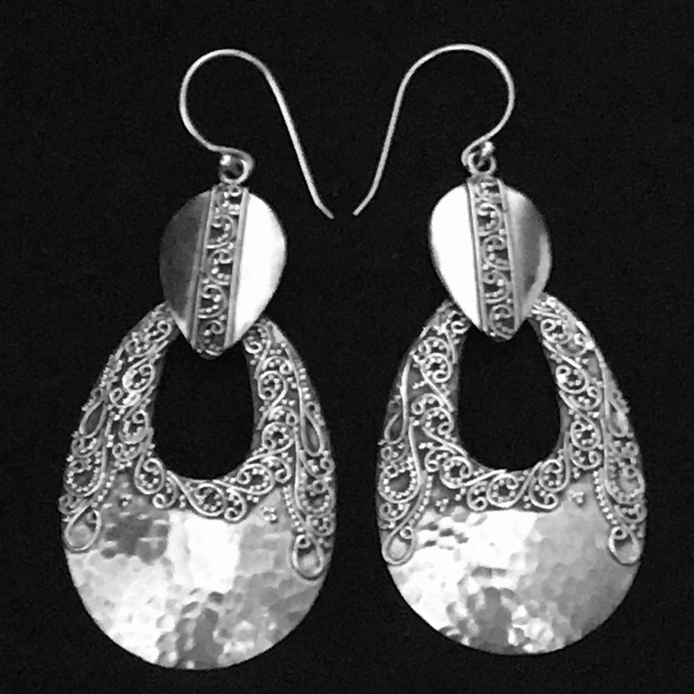 Sterling Earrings! Boho Chic and Stamped 925!
